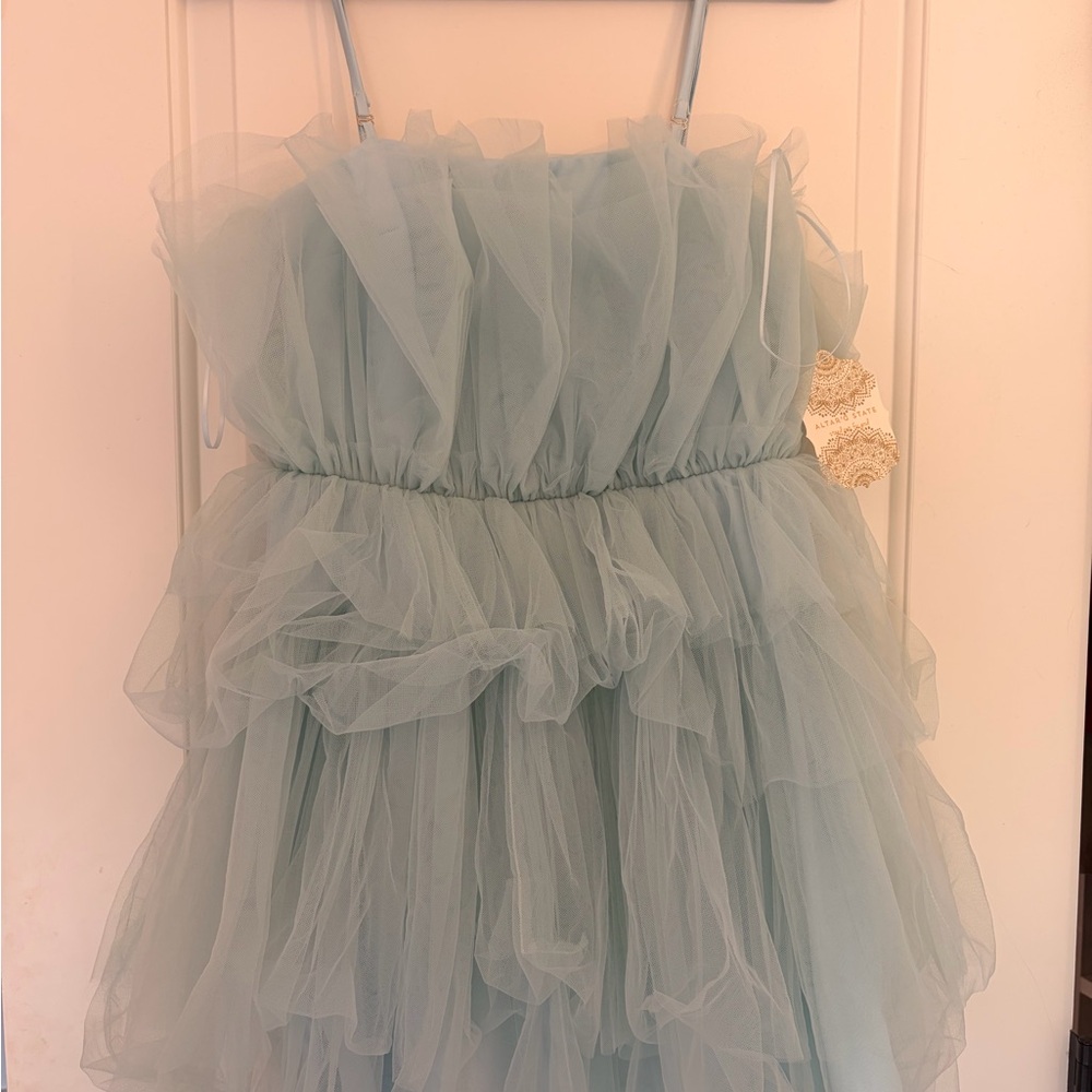 Altar'd State Light Blue Tulle Dress
